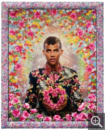 PIERRE ET GILLES - Pierre Commoy (1950) et Gilles Blanchard (1953), Pour toujours (Modèle : Stromae), 2014, photographie peinte - pièce unique, 162 x 130 cm. . © Pierre et Gilles