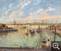 Camille PISSARRO (1831-1903), L’Avant-port de Dieppe, après-midi, temps lumineux, huile sur toile, 54 x 65 cm. . © Westimage