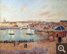 Camille PISSARRO (1831-1903), L'Avant port de Dieppe, après midi, soleil, 1902, huile sur toile, 53,5 x 65 cm. Dieppe, château-musée. © Ville de Dieppe / BL Legros