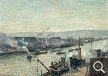 Camille PISSARRO (1831-1903), La Seine à Rouen, Saint-Sever, 1896, huile sur toile. Paris, musée d’Orsay. © RMN-Grand Palais / Hervé Lewandowski