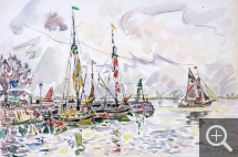 Paul SIGNAC (1863-1935), Blaye, 13 avril 1929, aquarelle, 29,3 x 43,8 cm. . © Droits réservés