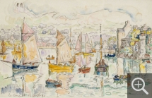 Paul SIGNAC (1863-1935), Le Conquet, 12 septembre 1930, aquarelle, 27,6 x 43,5 cm. . © Droits réservés
