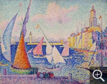 Paul SIGNAC (1863-1935), Saint-Tropez, le quai, 1899, huile sur toile, 65 x 81 cm. © Saint‐Tropez, musée de l’Annonciade / P.S. Azéma