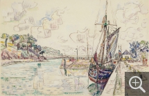 Paul SIGNAC (1863-1935), River of Tréboul, June 13, 1929, watercolour, 29.6 x 45 cm. Private collection. © All rights reserved