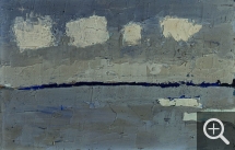 Nicolas de STAËL (1914-1955), Face au Havre, 1952, huile sur carton, 14 x 22 cm. Collection privée. © J.L. Losi — © ADAGP, Paris, 2014