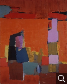 Nicolas de STAËL (1914-1955), Figures by the sea, 1952, oil on canvas, 161.5 x 129.5 cm. Düsseldorf, Kunstsammlung Nordrhein-Westfalen. © Walter Klein — © ADAGP, Paris, 2014