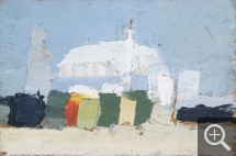 Nicolas de STAËL (1914-1955), Le Lavandou, 1952, oil on plyboard, 12 x 18 cm. Private collection. © J.L. Losi — © ADAGP, Paris, 2014