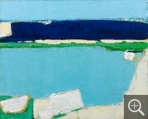 Nicolas de STAËL (1914-1955), Marine à Dieppe, 1952, huile sur toile, 65 x 81 cm. . Courtesy galerie Applicat-Prazan — © Londres, Art Digital Studio — © ADAGP, Paris, 2014