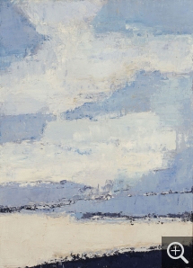 Nicolas de STAËL (1914-1955), Mer et nuages, 1953, huile sur toile, 100 x 73 cm. Collection privée. © J. Hyde — © ADAGP, Paris, 2014