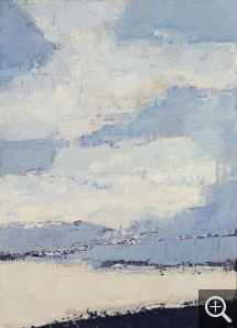 Nicolas de STAËL (1914-1955), Sea and Clouds, 1953, oil on canvas, 100 x 73 cm. Private collection. © J. Hyde — © ADAGP, Paris, 2014