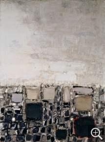 Nicolas de STAËL (1914-1955), The Rooftops, 1952, oil on hardboard, 200 x 150 cm. Paris, musée national d’art moderne (MNAM) — Centre Pompidou. © Centre Pompidou, MNAM-CCI, Dist. RMN-Grand Palais / Bertrand Prévost — © ADAGP, Paris, 2014