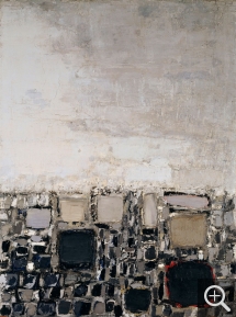 Nicolas de STAËL (1914-1955), The Rooftops, 1952, oil on hardboard, 200 x 150 cm. Paris, musée national d’art moderne (MNAM) — Centre Pompidou. © Centre Pompidou, MNAM-CCI, Dist. RMN-Grand Palais / Bertrand Prévost — © ADAGP, Paris, 2014