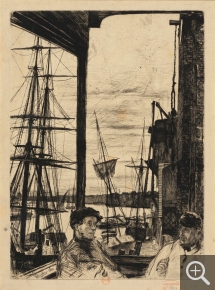 James McNeill WHISTLER (1834-1903), Rotherhithe, 1871, etching. Paris, Bibliothèque nationale de France, département des Estampes et de la photographie. © Paris, BnF