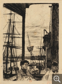 James McNeill WHISTLER (1834-1903), Rotherhithe, 1871, eau forte. Paris, Bibliothèque nationale de France, département des Estampes et de la photographie. © Paris, BnF