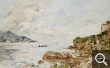 Eugène BOUDIN (1824-1898), Étude pour Beaulieu, la Baie, effet du matin, ca. 1892, oil on canvas, 36.3 x 57.4 cm. © MuMa Le Havre / Florian Kleinefenn