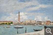 Eugène BOUDIN (1824-1898), La Place Saint-Marc à Venise vue du Grand Canal, 1895, huile sur toile, 50,2 x 74,2 cm. © MuMa Le Havre / Florian Kleinefenn