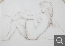 Gérard CHOAIN (1906-1988), Femme étendue, crayon, 25 x 37 cm. Collection Senn-Foulds. © MuMa Le Havre / Charles Maslard