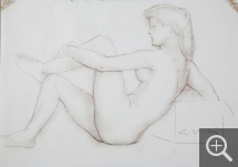 Gérard CHOAIN (1906-1988), Woman Reclining, pencil, 25 x 37 cm. Senn-Foulds collection. © MuMa Le Havre / Charles Maslard