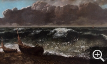 Gustave COURBET (1819-1877), La Vague, 1869, huile sur toile, 71,5 x 116,8 cm. © MuMa Le Havre / Charles Maslard