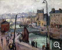 Othon FRIESZ (1879-1949), Le Havre, le bassin du Roy, huile sur toile. © MuMa Le Havre / Florian Kleinefenn