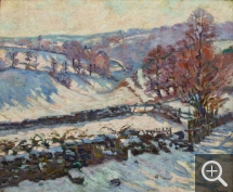 Armand GUILLAUMIN (1841-1927), Paysage de neige à Crozant, vers 1895, huile sur toile, 60 x 73 cm. © MuMa Le Havre / David Fogel