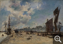 Johan Barthold JONGKIND (1819-1891), Quai à Honfleur, 1866, huile sur toile, 32,5 x 46 cm. © MuMa Le Havre / David Fogel