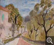 Henri MATISSE (1869-1954), Paysage ou Rue dans le Midi, 1919, huile sur carton toilé, 38 x 46 cm. Droits Photo : © MuMa Le Havre / David Fogel — Droits Auteur : © Succession H. Matisse