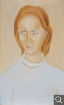 Sylvia MONNET (1907-1982), Portrait de jeune femme, huile sur toile, 32,5 x 53 cm. Collection Senn-Foulds. © MuMa Le Havre / Charles Maslard