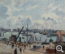 Camille PISSARRO (1831-1903), L'Anse des Pilotes, Le Havre, matin, soleil, marée montante, 1903, huile sur toile, 54,5 x 65 cm. © MuMa Le Havre / David Fogel