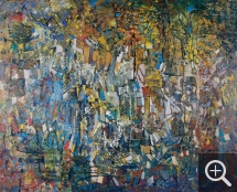 Endre ROZSDA (1913-1999), Plein poids dans le rêve, 1960, huile sur toile, 81 x 99 cm. Collection Senn-Foulds. © MuMa Le Havre / Charles Maslard — © ADAGP, Paris, 2015