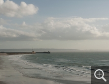 Jacqueline SALMON (1943), La Rade, vue depuis Sainte-Adresse, 14 octobre 2012, 17h54, épreuve pigmentaire, 26,5 x 40 cm. © Jacqueline Salmon