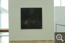 Patrice BALVAY (1968), Pierre noire XXV, 2016, pierre noire sur papier, 150 x 150 cm. © Patrice Balvay