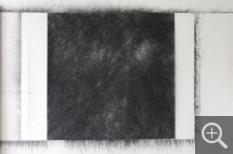 Patrice BALVAY (1968), Pierre noire XXV, 2016, black chalk on paper, 150 x 150 cm. © Patrice Balvay