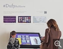 Médiation numérique de l'exposition Dufy au Havre. © MuMa Le Havre / Claire Palué
