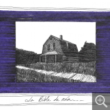François TROCQUET (1959), La bible de néon..., 2016, Stylo bille et feutre sur papier japon. © François Trocquet François TROCQUET (1959), La bible de néon..., 2016, Stylo bille et feutre sur papier japon. © François Trocquet