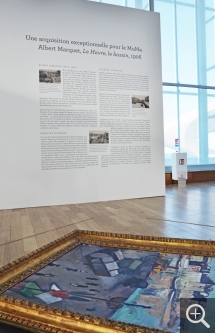 Préparation de l'accrochage du Marquet. © MuMa Le Havre / Claire Palué