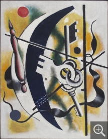Fernand LÉGER (1881-1955), Composition aux clés, 1929, huile sur toile, 65 x 50,5. Le Havre Musée d’art moderne André Malraux. MuMa Le Havre / Charles Maslard © Adagp, Paris 2023