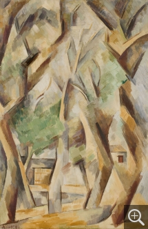 André LHOTE (1885-1962), Trees at Avignon, ca. 1909-1910, oil on canvas, 81.5 x 54.3 cm. © MuMa Le Havre / Florian Kleinefenn — © ADAGP, Paris, 2013