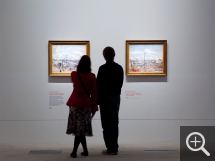 Deux tableaux de Pissarro représentant L'Anse des pilotes au Havre, 1903. © Delphine Jouandeau