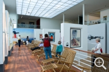 Evocation of the deck of the France ocean liner. © MuMa Le Havre / Renaud Dessade