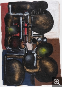 Ladislas KIJNO (1921-2012), Papier froissé peint, 1976, , 108 x 75 cm. . MuMa Le Havre / Charles Maslard © Adagp, Paris 2023