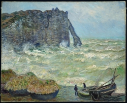 Claude MONET (1840-1926), Mer agitée à Etretat, 1883, huile sur toile, 81 x 100 cm. Lyon - Musée des Beaux-Arts © Lyon MBA / Alain Basset