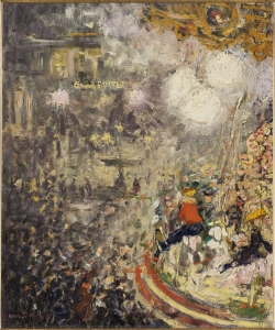 Kees van Dongen, Le Carrousel, place Pigalle, 1901, oil on canvas, 45 x 53 cm. . © RMN-Grand Palais / Mathieu Rabeau © ADAGP
