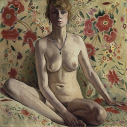Albert MARQUET (1875-1947), Femme Blonde, 1919, huile sur toile, 98,5 x 98,5 cm. Centre Pompidou - MNAM/CCI - don Olivier Senn au musée du Luxembourg - 1939. ©Centre Pompidou -MNAM-CCI - Dist. RMN-Grand Palais / Philippe Migeat