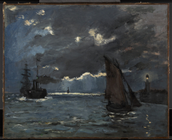 Claude MONET (1840-1926), Marine, Effet de nuit, vers 1864, huile sur toile, 59 x 72 cm. Edimbourg - National Galleries of Scotland. © National Galleries of Scotland