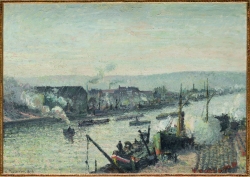 Camille PISSARRO (1831-1903), Port de Rouen, Saint-Sever, 1896, huile sur toile, 65,5 x 92,2 cm. Paris - Musée d’Orsay - legs Enriqueta Alsop au nom du Dr Eduardo Mollard -1972. RMN-Grand Palais (musée d'Orsay) / Franck Raux