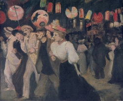 Théophile-Alexandre Steinlen, Le 14 juillet 1895, 1895, huile sur toile, 38 x 46 cm. Genève. © Studio Monique Bernaz, Genève