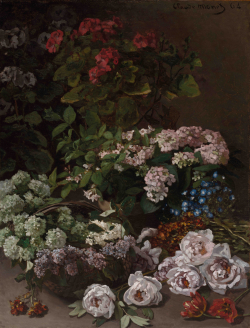 Claude MONET (1840-1926), Fleurs de printemps, 1864, huile sur toile, 116 x 90 cm. Cleveland - The Cleveland Museum of Art - Gift of the Hanna Fund -1953. Cleveland Museum of Art