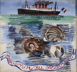 Raoul DUFY (1877-1953), Souvenir du Havre, 1921, huile sur toile, 35 x 38 cm. Le Havre - Musée d'art moderne André Malraux. ©MuMa Le Havre / Florian Kleinefenn Raoul DUFY (1877-1953), Souvenir du Havre, 1921, huile sur toile, 35 x 38 cm. Le Havre - Musée d'art moderne André Malraux. ©MuMa Le Havre / Florian Kleinefenn