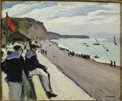 Albert MARQUET (1875-1947), La Plage de Fécamp, 1906, oil on canvas, 50 x 61. . ©RMN-Grand Palais/ Philipp Bernard